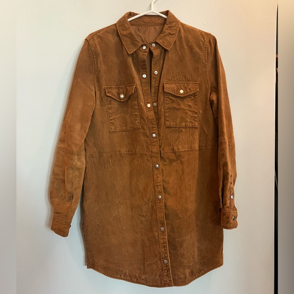Long leather Coat